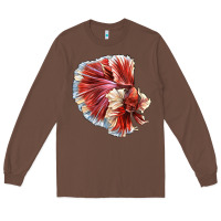 Chestnut Betta Fish Long Sleeve Tee - LillyAllenDesigns