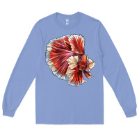 Colony Blue Betta Fish Long Sleeve Tee - LillyAllenDesigns