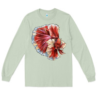 Matcha Betta Fish Long Sleeve Tee - LillyAllenDesigns