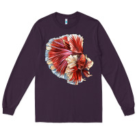 Plum Betta Fish Long Sleeve Tee - LillyAllenDesigns