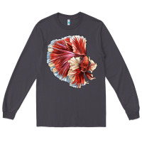 Smoke Betta Fish Long Sleeve Tee - LillyAllenDesigns