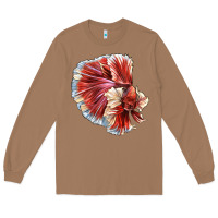 Toasted Coconut Betta Fish Long Sleeve Tee - LillyAllenDesigns
