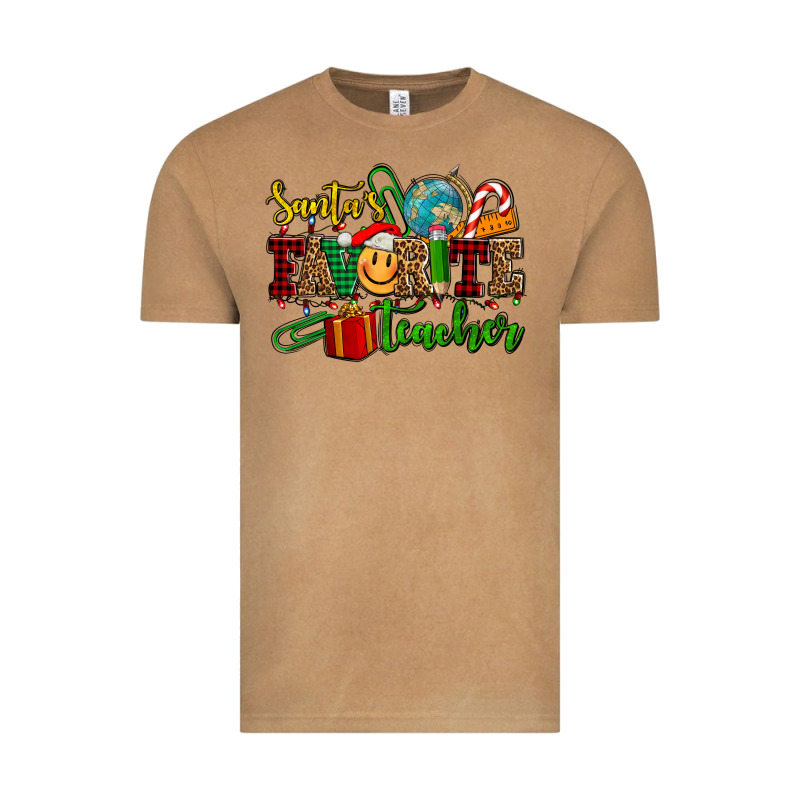 Santa's Favorite Teacher Vintage Tee by AdoDesignShop | Teevron