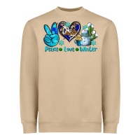 Mushroom peace love winter ado Heavyweight Sweatshirt - AdoDesignShop