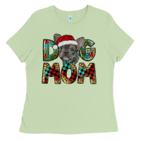 Matcha Christmas French Bulldog Mom Ladies Tee - RanaPortraitStore