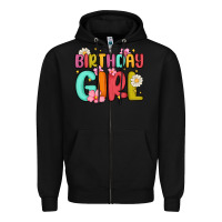Black birthday girl Zipper Hoodie - MaliasSmallBusiness