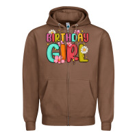 Chestnut birthday girl Zipper Hoodie - MaliasSmallBusiness