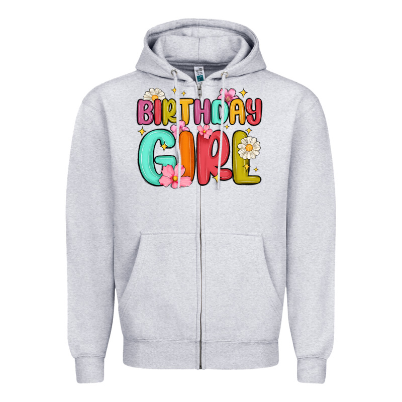 Birthday Girl Zipper Hoodie by MaliasSmallBusiness | Teevron