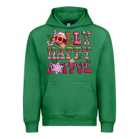 Emerald jolly happy joyful pink christmas Urban Hoodie - CowGirlArtShop