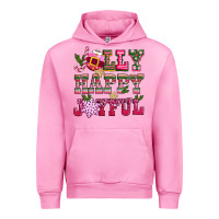 Fuchsia Pink jolly happy joyful pink christmas Urban Hoodie - CowGirlArtShop