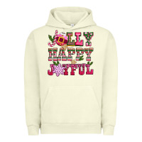 Pigment Pistachio jolly happy joyful pink christmas Urban Hoodie - CowGirlArtShop