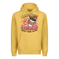 Antique Gold caffeine and kindness brewtiful blend Premium Hoodie - JahusDesignShop