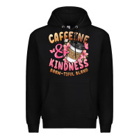 Black caffeine and kindness brewtiful blend Premium Hoodie - JahusDesignShop