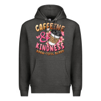 Charcoal Heather caffeine and kindness brewtiful blend Premium Hoodie - JahusDesignShop