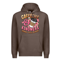 Coffee caffeine and kindness brewtiful blend Premium Hoodie - JahusDesignShop