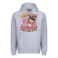Heather Grey caffeine and kindness brewtiful blend Premium Hoodie - JahusDesignShop