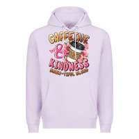 Lilac caffeine and kindness brewtiful blend Premium Hoodie - JahusDesignShop