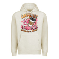 Oatmeal Heather caffeine and kindness brewtiful blend Premium Hoodie - JahusDesignShop