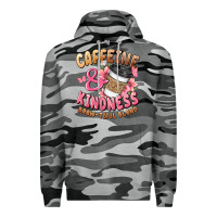 Slate Camo caffeine and kindness brewtiful blend Premium Hoodie - JahusDesignShop