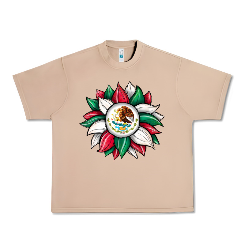 Sunflower Mexican Flag Urban Heavy Tee by JahusDesignShop | Teevron