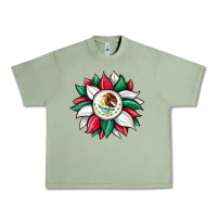Oil Green sunflower mexican flag Urban Heavy Tee - JahusDesignShop