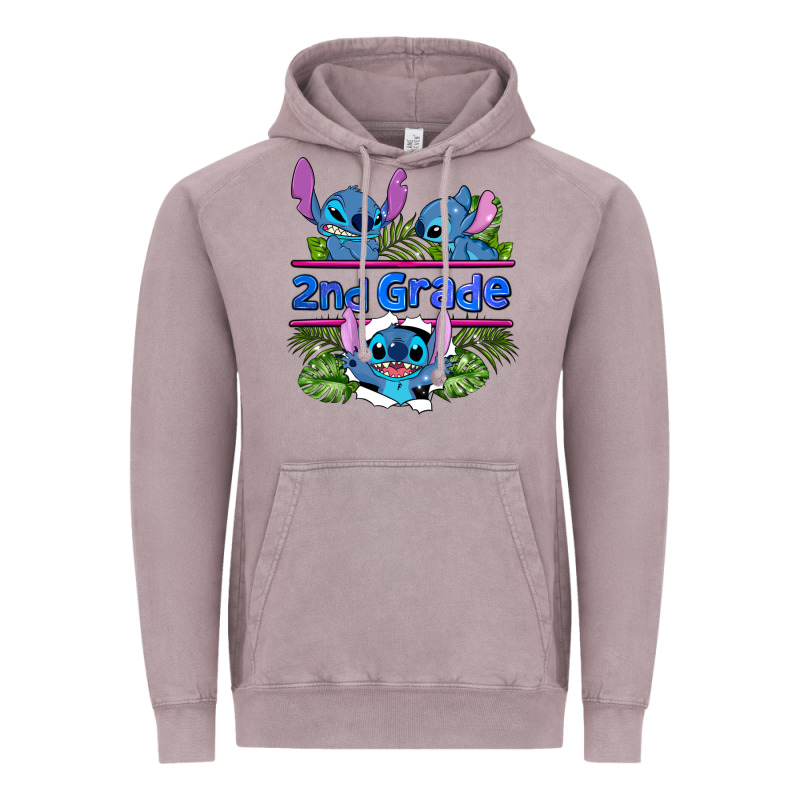 Preview Flower Stitch 2nd Grade Vintage Hoodie by AdoDesignShop | Teevron