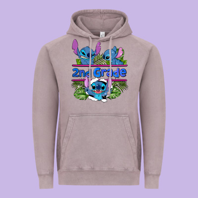 Preview Flower Stitch 2nd Grade Vintage Hoodie Designed By Adodesignshop