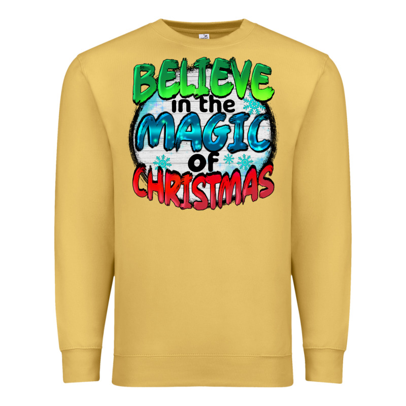 Believe In The Magic Of Christmas Premium Sweatshirt by BarkalooDesign | Teevron
