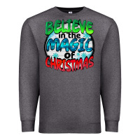 Charcoal Heather believe in the magic of christmas Premium Sweatshirt - BarkalooDesign