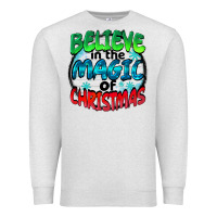 Oatmeal Heather believe in the magic of christmas Premium Sweatshirt - BarkalooDesign
