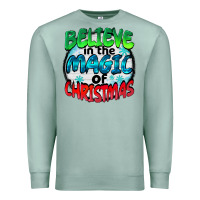 Seafoam believe in the magic of christmas Premium Sweatshirt - BarkalooDesign