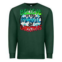 Sports Green believe in the magic of christmas Premium Sweatshirt - BarkalooDesign