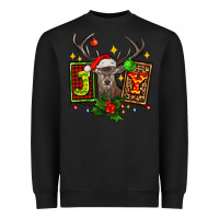 Black joy with reindeer ado Heavyweight Sweatshirt - AdoDesignShop