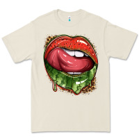 Bone watermelon lips with leopard Premium Tee - texasbilliewilder