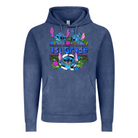 Vintage Denim preview flower stitch 1st grade Vintage Hoodie - AdoDesignShop
