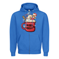 True Royal merry and bright Zipper Hoodie - MaliasSmallBusiness