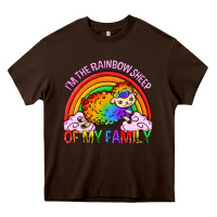 Chocolate Brown i m the rainbow sheep of my family pride lgbtq Heavy Core Tee - texasbilliewilder