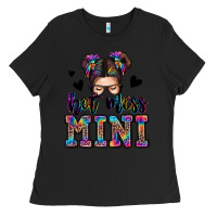 Black mess mini messy bun Ladies Tee - Zillion Design Studio