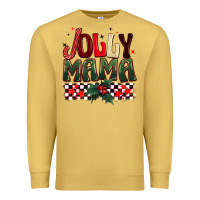 Antique Gold Christmas jolly mama Premium Sweatshirt - BarkalooDesign
