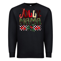 Black Christmas jolly mama Premium Sweatshirt - BarkalooDesign