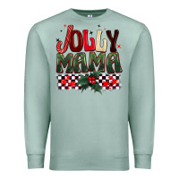 Seafoam Christmas jolly mama Premium Sweatshirt - BarkalooDesign