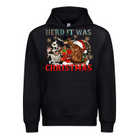 Black herd it was christmas Urban Hoodie - CowGirlArtShop