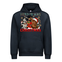 Navy herd it was christmas Urban Hoodie - CowGirlArtShop