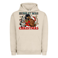 Pigment French Oak herd it was christmas Urban Hoodie - CowGirlArtShop