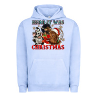 Pigment Grape Ice herd it was christmas Urban Hoodie - CowGirlArtShop
