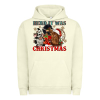 Pigment Pistachio herd it was christmas Urban Hoodie - CowGirlArtShop