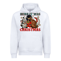 White herd it was christmas Urban Hoodie - CowGirlArtShop