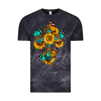 Cloud Black cross with butterfly Vintage Tee - BundleAndBundleShop