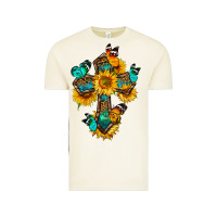 Vintage Arctic cross with butterfly Vintage Tee - BundleAndBundleShop