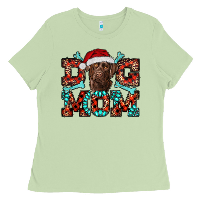 Christmas Labrador Dog Mom Ladies Tee by RanaPortraitStore | Teevron